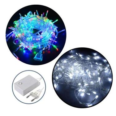Imagem de Conjunto Decorativo Natalino Pisca-Pisca com 100 Led (10 metros) - YA 
