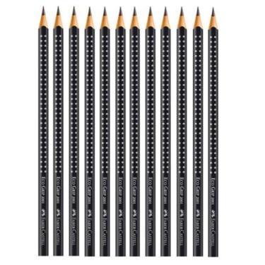 Imagem de Lápis Grafite Preto Faber-Castell Grip 2001 Nº2B 12 Unidades, 12 LÁPIS