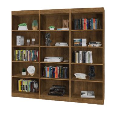 Imagem de Estante Livreiro Multiuso 12 prateleiras 1,78m Office Jequitibá J&A 