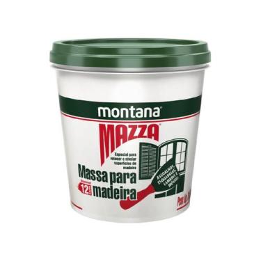 Imagem de Massa Mazza P/ Retocar Nivelar Madeira Montana 400g Branco - Montana