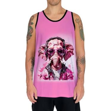 Imagem de Camiseta Regata Tshirt Animais Óculos Elefante Moderno 1 - Enjoy Shop,