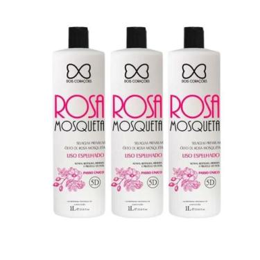 Imagem de Kit C/3 Selagem Premiun Rosa Mosqueta Dois Corações 1L - Dois coraçoes