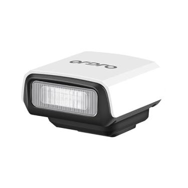 Imagem de ORDRO FL-10 Mini câmera flash flash Speedlite para câmeras Fuji/Sony/Nikon/Canon, câmeras de filme digital, mini lanterna quente portátil para câmeras DSLR (branca)