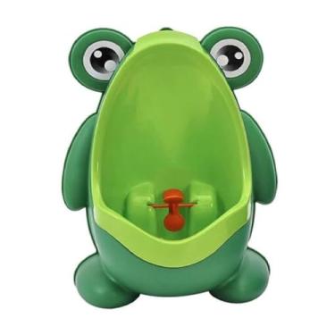 Imagem de Mictório Desfralde Sanitário Infantil Sapinho Ventosas Pinico (Verde)