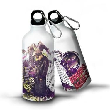 Imagem de Squeeze Garrafa Alumínio Bruno Mars Musico Pop Show - OntheLight