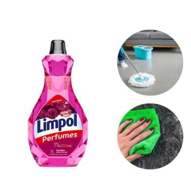 Imagem de Desinfetante Limpador Perfumes Passion Limpol 1L Bombril