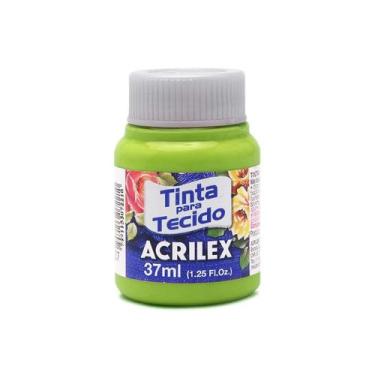 Imagem de Tinta Para Tecido Acrilex Fosca 37ml Escolha a Cor, 802 - VERDE MACA