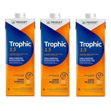 Imagem de Kit 3 Un Trophic 1.5 1 Litro Dieta Enteral Prodiet