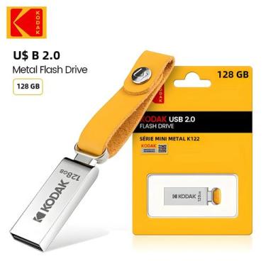 Imagem de Pendrive USB Kodak Metal - 32GB, 64GB e 128GB - K122, 32 GB
