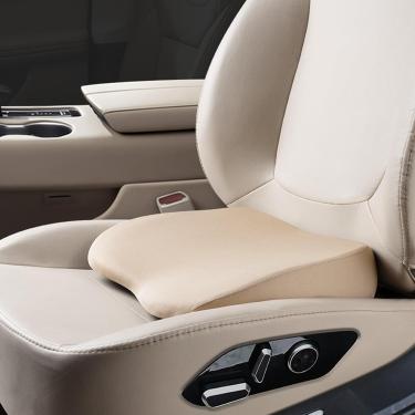 Imagem de Almofadas de carro de 2 em 1 de cunha para condução - assento de reforço para adultos para o carro para aumentar a altura - 3,5 polegadas Memória Driver Driver Seat Suporte lombar para assen