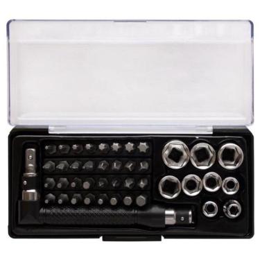 Imagem de Kit Ferramenta 42 Peças Com Estojo Chave Tipo L Soquetes
