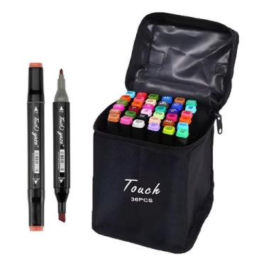 Imagem de Touch Conjunto Kit 36 Canetinhas Color Ponta Dupla Hipoalerg - Kapbom