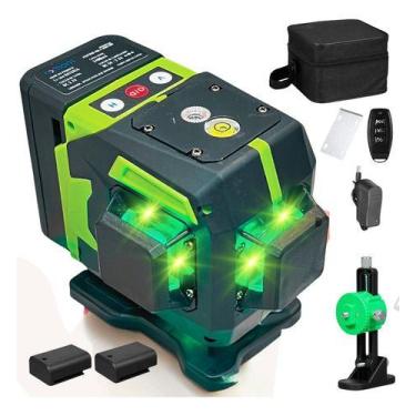 Imagem de Kit Nível Laser Profissional 3d 12 Linhas 30mts E Acessórios - Genéric