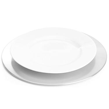 Imagem de Sousplat 2 Peças 34 Cm em Aço Inox