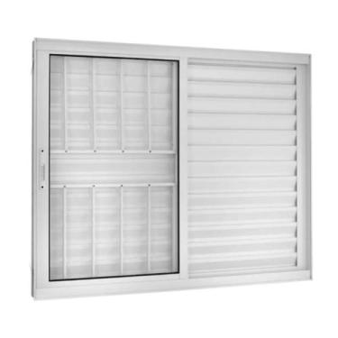 Imagem de Veneziana 6 Folhas C/Grade 1.20x1.50 Branca Linha 25  - RV PORTAS E JA