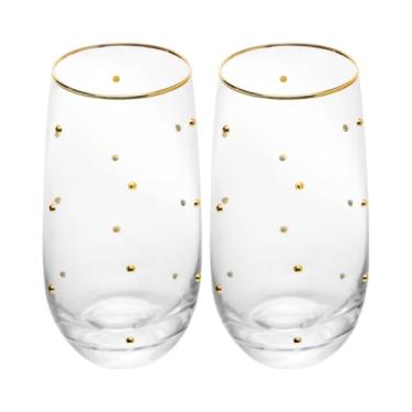 Imagem de WOLFF - Conjunto 2 Copos Balls Fio de Ouro 300ml Vidro