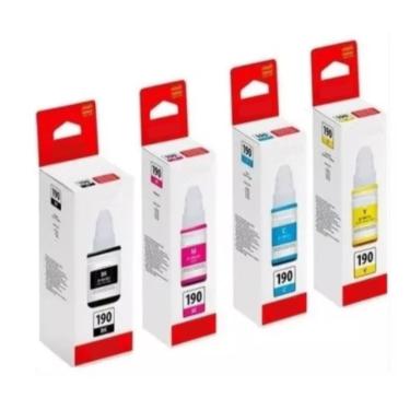 Imagem de Kit Tinta GI-190 Compatível Com Canon G1900 G3111 G3102 G3010 G3110