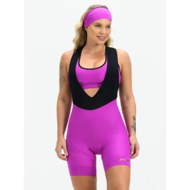 Imagem de Bretelle De Ciclismo Feminino Fucsia Golden Savancini (2420), G