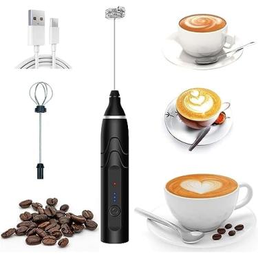 Imagem de Mini Mixer Portátil Misturador de Bebidas Batedor Espumador de Leite USB Recarregável Cozinha Cafe Ovo