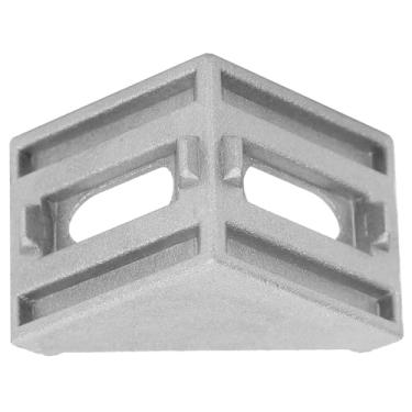 Imagem de Akozon 20 Peças 3030 Conjunto de Suporte de Canto de Perfil de Alumínio - Formato Em L de ângulo Reto de 2 Furos para e Longa Vida útil