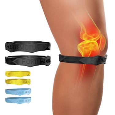 Imagem de Cinta de suporte do tendão patelar FORTEMOTUS Silicone Black S&M