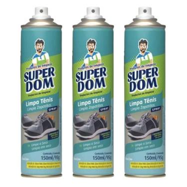 Imagem de Kit 3 Limpa Tênis Super Dom 150Ml/95G - Domline