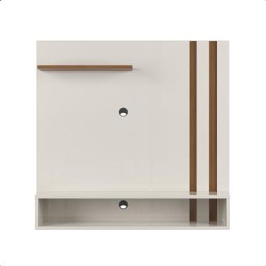Imagem de Painel para TV Light, Design Moderno para TV até 32 Polegadas Sala Decoração (OFF WHITE/FREIJÓ)
