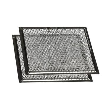 Imagem de YWJLQH 2PCS Microondas forno de graxa Filtragem de malha de filtro Filtração Filtração Filtro de ventilação Pesca de peças de peças de Acessórios para casa,