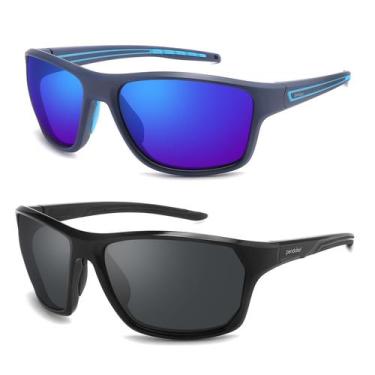 Imagem de Kit 2 Óculos De Pesca Polarizado Corrida Beach Ciclismo Uv - PENDULARI
