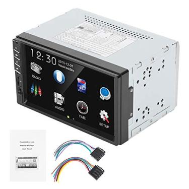 Imagem de Brilluxa Car MP5 Player, 2din Bluetooth Audio Receiver, Tela de toque de 7 polegas MP5 estéreo, FM Radio Multimedia Player, de áudio de carro com mãos Bluetooth