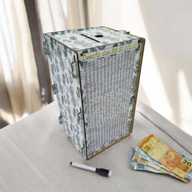 Imagem de Cofre Guardar Dinheiro Woodbox Japones Kakebo Desafio 50 Mil - Indústr