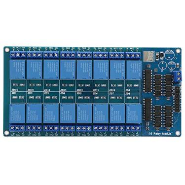 Imagem de 16 canal 5v placa de controle do módulo de relé com proteção optocoupler para o microcontrolador Módulo Home Appliance Control Plc Expansion Saí