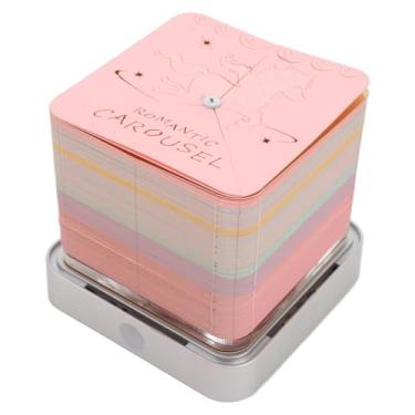 Imagem de 3D Art Notepad, Escultura de Carrossel Esculpida, Calendário de Desktop para o Planejamento de Memorando 2025, Bloco de Memorando Artesanal Com Data