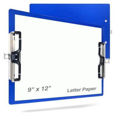 Imagem de LIUSHUN Prancheta De Metal Alumínio Resistente, Aço Inoxidável, Pendurável Com Suporte Para Caneta, Dupla, Tamanho Carta A4 9" X 12,6" Escolas, Escritórios, Empresas, Profissionais Médicos, Oficinas