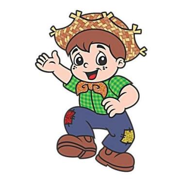 Imagem de Enfeite Menino Caipira Dançando São João Festa Junina 33x50 - Piffer