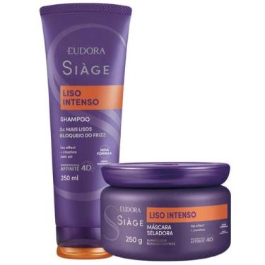 Imagem de Kit Eudora Siàge Liso Intenso Sh 250ml + Masc 250g