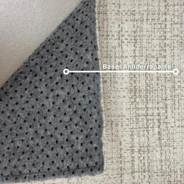 Imagem de Tapete Redondo Trellas Noruega 2,00x2,00m – Sofisticado, Alto Padrão, Ideal para Salas, Quartos e Halls – Textura Linho com Base Antiderrapante