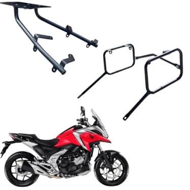 Imagem de KIT SUPORTE DE BAU + AFASTADOR ALFORGE NC 750 X 2022 2023 2024 2025 NC750X GBS