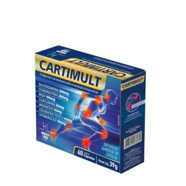 Imagem de Suplemento Alimentar com Colágeno Tipo II, Vitamina C, D3, Zinco e Manganês – Cartimult Suplemento Alimentar com Colágeno Tipo II, Vitamina C, D3, Zinco e Manganês – Saúde das Articulações, Cartilagens e Ossos – 60 Cápsulas 60 Cápsulas ORIGINAL