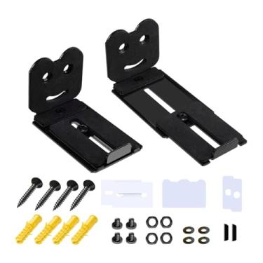 Imagem de MotiveTech Suporte de parede para barra de som com profundidade ajustável, fácil de instalar, prateleira de montagem para alto-falante sob a TV, casa, Style B