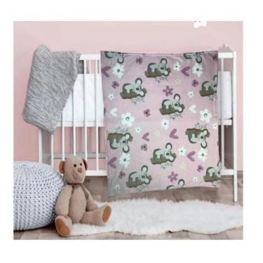 Imagem de Manta Cobertor Macio Para Bebê Confort Baby Hazime 110x90cm Antialergi