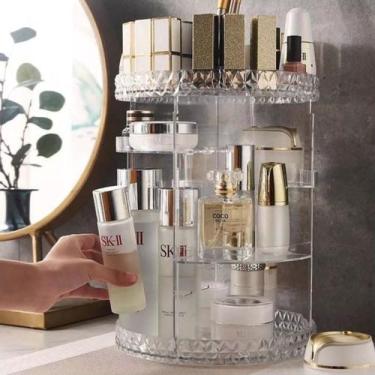 Imagem de Organizador de Maquiagem Grande Para Bancada Ideal Para Presentes Espe
