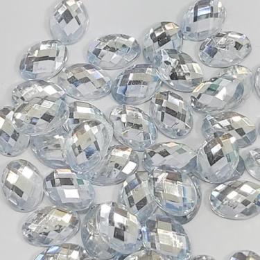Imagem de Chaton Termocolante Oval Oval Hotfix Nail Strass Pedrarias Rhinestone 