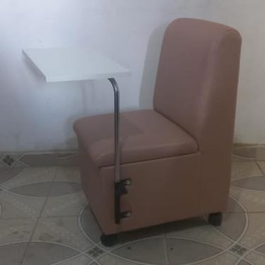 Imagem de Cadeira Ciranda Manicure Com Mesa Regulável (Rose Gold)