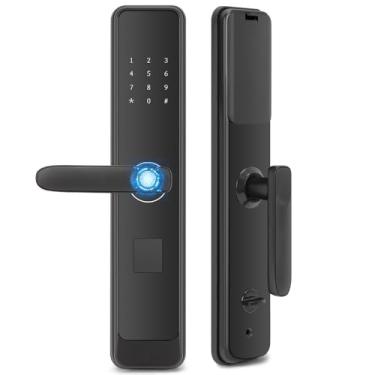 Imagem de Fechadura Eletronica, Fechadura Digital, App Fechadura Digital de Embutir com Biometria, Abertura Por Senha/tag, Fechadura, Fechadura Eletrônica, Fechadura Inteligente