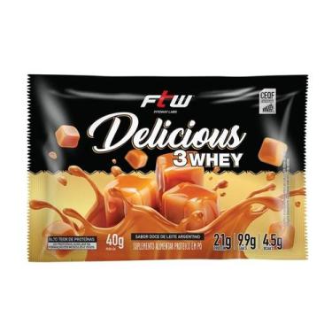 Imagem de Delicious 3Whey (sachê 40g) - Sabor: Doce de Leite Argentino - FTW Spo