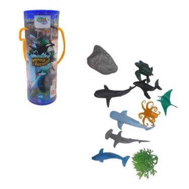 Imagem de Kit de Animais Marinhos com 10 Peças - Wellkids - WELL KIDS