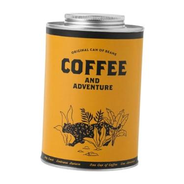 Imagem de Fenteer Lata de café, armazenamento de grãos de café, lata multifuncional para chá e açúcar, tanque de armazenamento selado para lanches, chá de folhas soltas, Style D