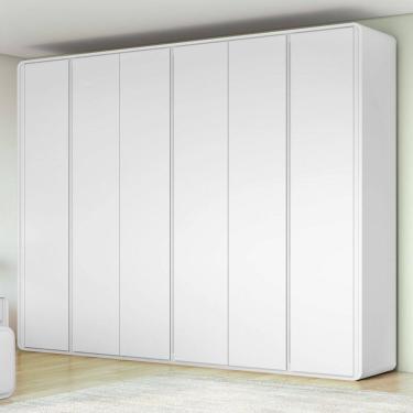Imagem de Guarda-roupa Casal 6 Portas 100% Mdf Loop Branco