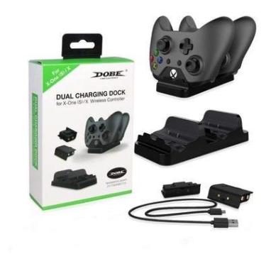 Imagem de Base Dock Carregador Controle Xbox One S + 2 Baterias 300mah